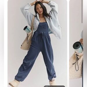 NWT Free People Movement Inbound Onesie Midnight Blue